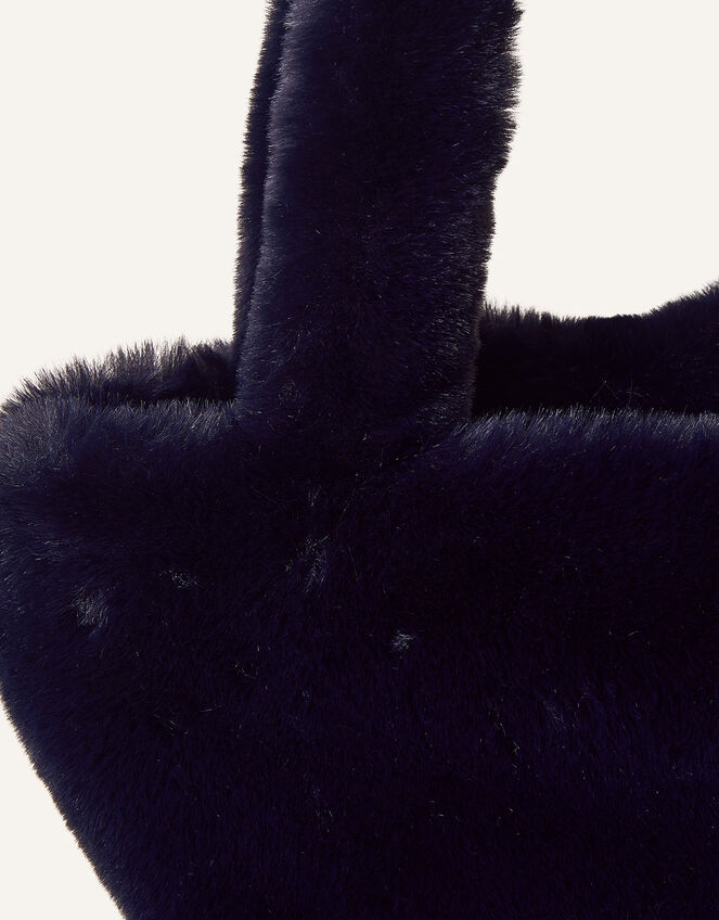 Faux Fur Shopper Bag, , large