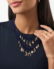 Celestial Charm Bead Layered Necklace, , large