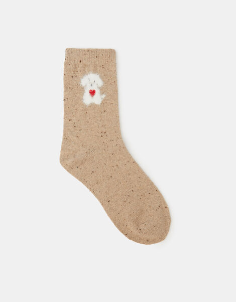 Fluffy Dog Socks, , large