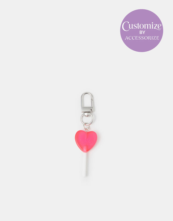 Mini Heart Lollipop Charm, , large