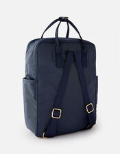 Frida Canvas Backpack , Blue (NAVY), large