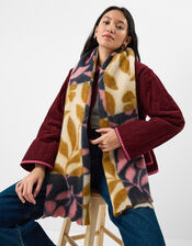 Floral Knitted Blanket Scarf, , large