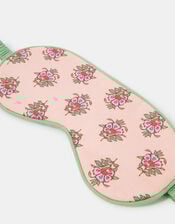 Floral Block Print Eye Mask, , large