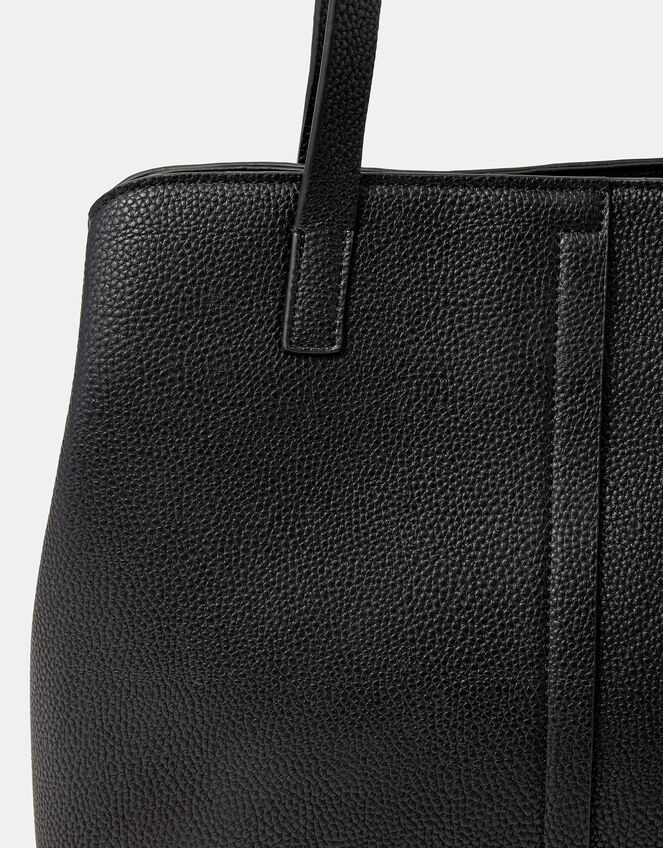 Webbing Strap Shoulder Bag , Black (BLACK), large