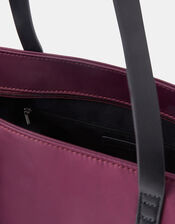 Harper Nylon Laptop Tote Bag, Red (BERRY), large