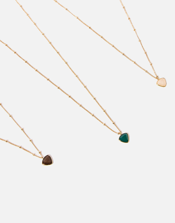 14ct Gold-Plated Birthstone Necklace, Gold (GOLD), large