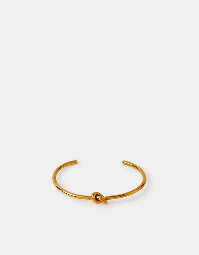 Stainless Steel Knot Bangle Bracelet, , large