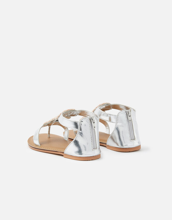 Shell Beaded Sandals, Multi (BRIGHTS-MULTI), large