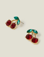 Gemstone Cherry Stud Earrings, , large