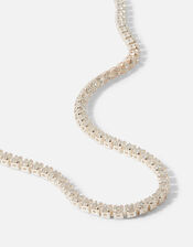 Sterling Silver Tennis Bracelet, , large