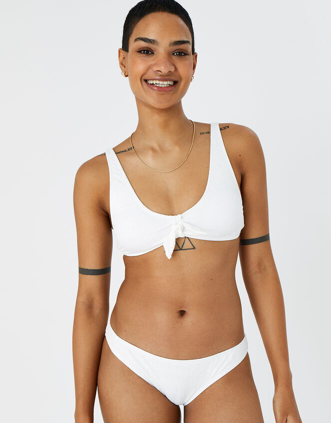 Broderie Bikini Briefs, Ivory (IVORY), large