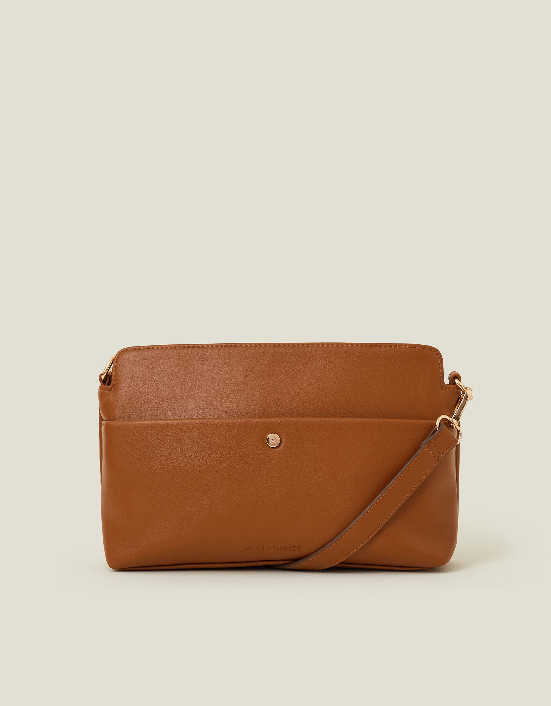 Small leather over the shoulder bag top