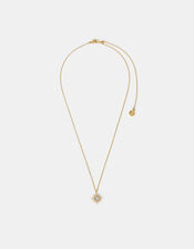 14ct Gold-Plated Sparkle Star Pendant Necklace, , large
