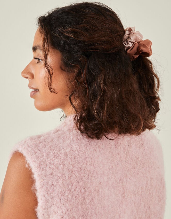 Satin Scrunchie Set of Three, , large