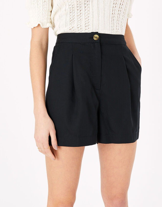 Smart High Waist Shorts, Black (BLACK), large