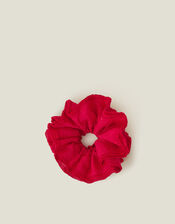 Oversized Broderie Hair Scrunchie, , large