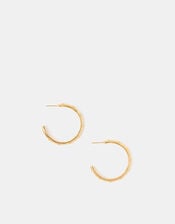 Large Stainless Steel Star Hoop Earrings, , large