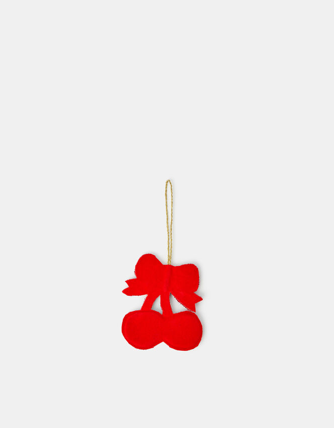 Embellished Cherry Christmas Tree Decoration, , large