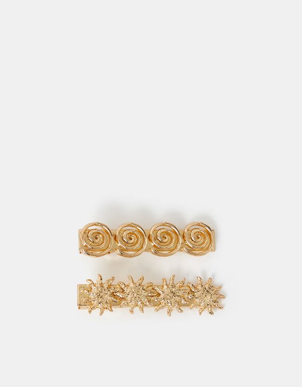 2-Pack Soleil Metal Hair Clips, , large