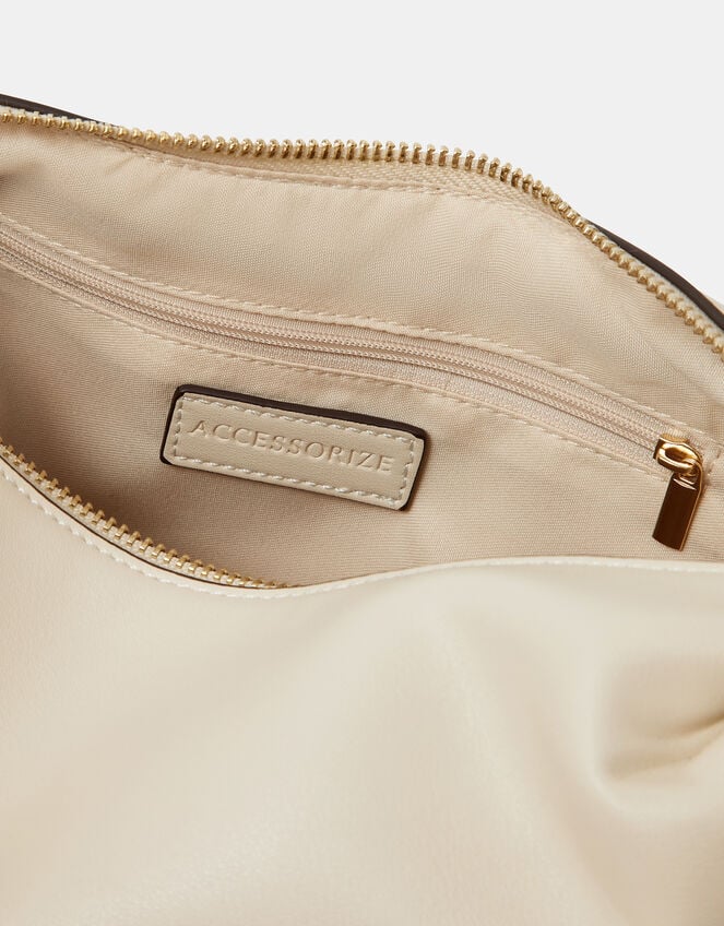 Contrast Trim Shoulder Bag, , large