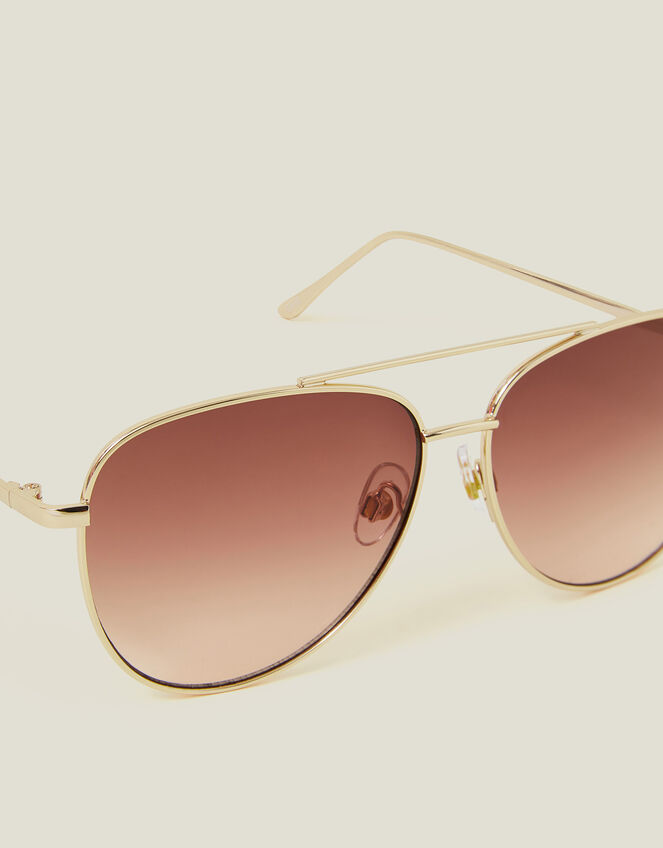 Metal Aviator Sunglasses, , large