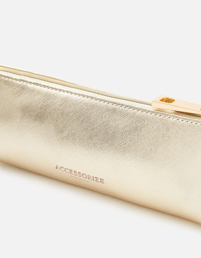 Metallic Slim Pencil Case Stationery Accessorize UK