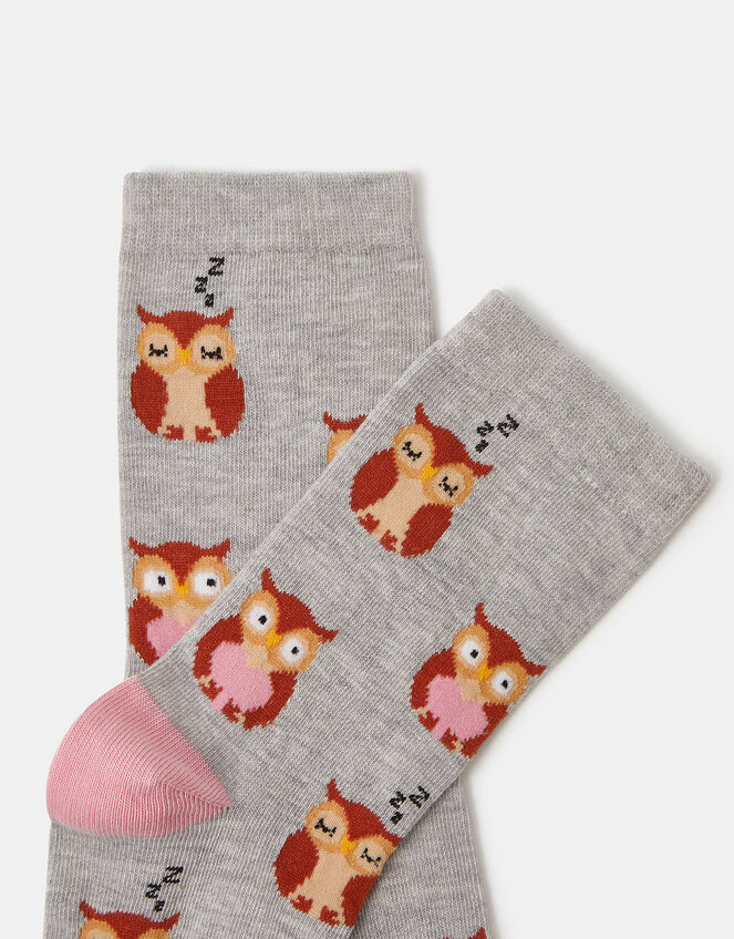 Owl Print Socks, , large