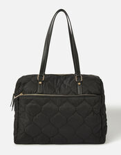 Quilted Weekend Bag with Recycled Polyester, , large