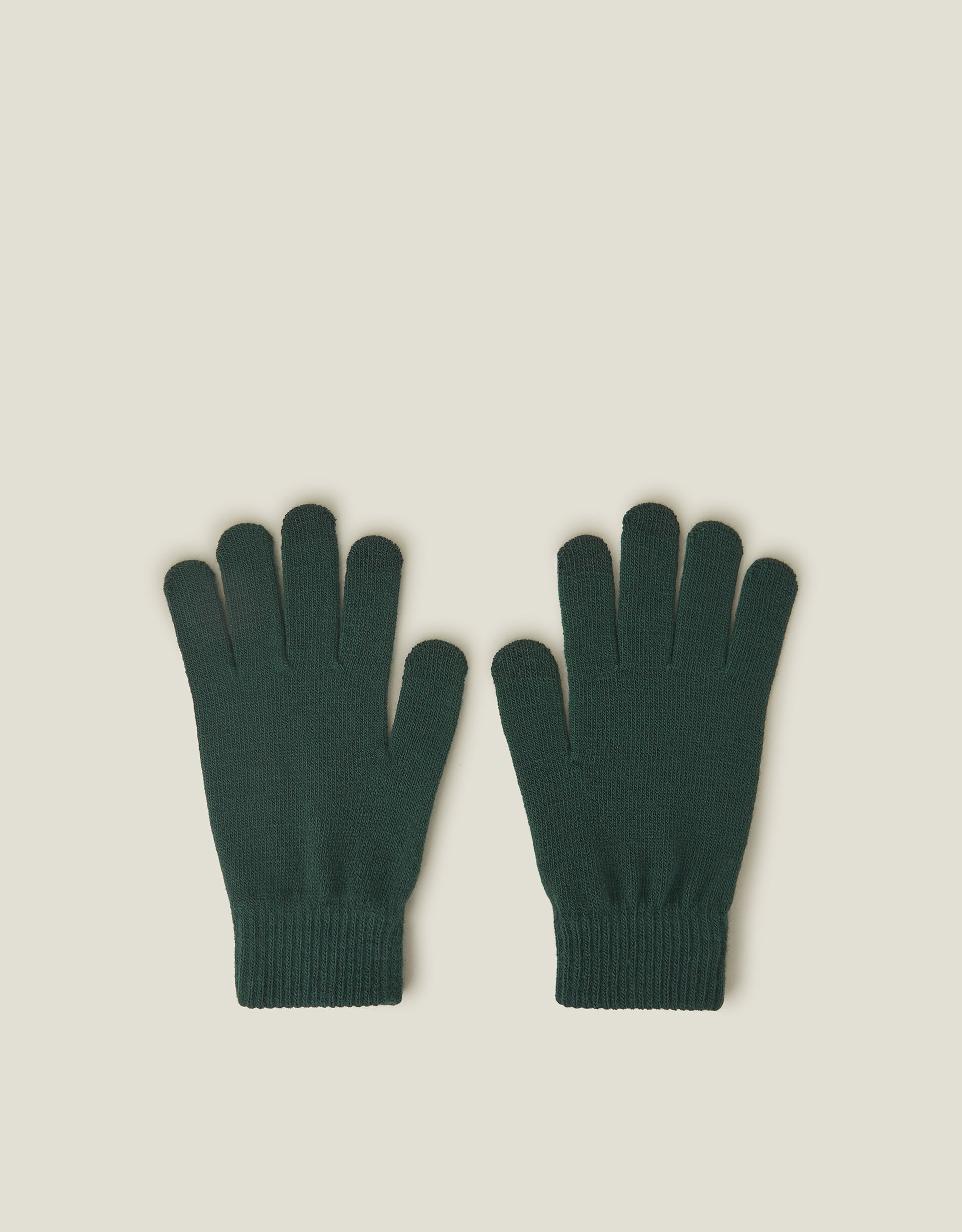 accessorize Stretch Touchscreen Gloves Green