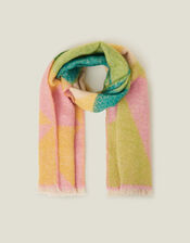 Woven Geometric Print Scarf, , large