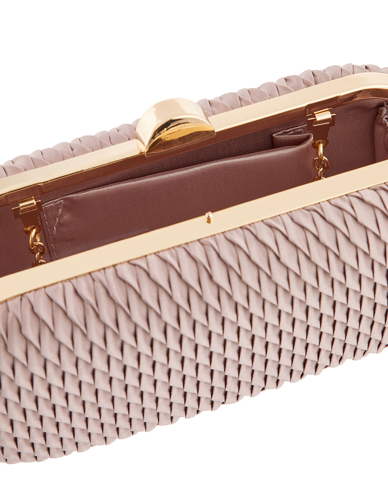 Mink coloured clutch deals bag