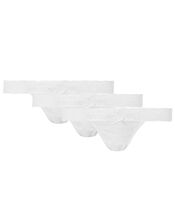 Halenka Lace Thong Multipack, White (WHITE), large