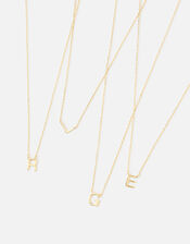 14ct Gold-Plated Initial Chain Necklace, Gold (GOLD), large