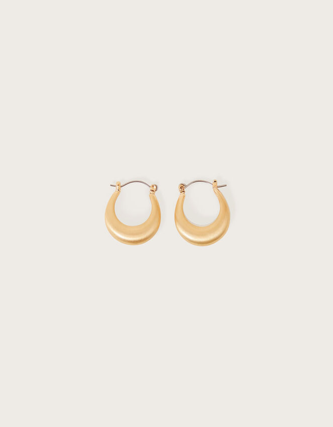 Chunky Brushed Metal Hoop Earrings | Hoops | Accessorize UK