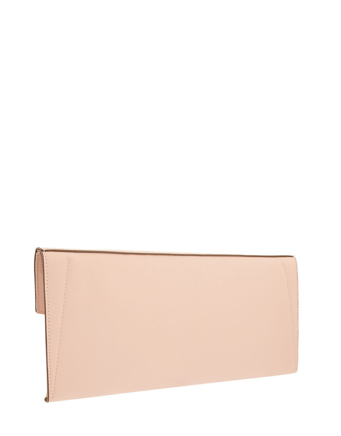 Envelope Clutch Bag, Nude (NUDE), large