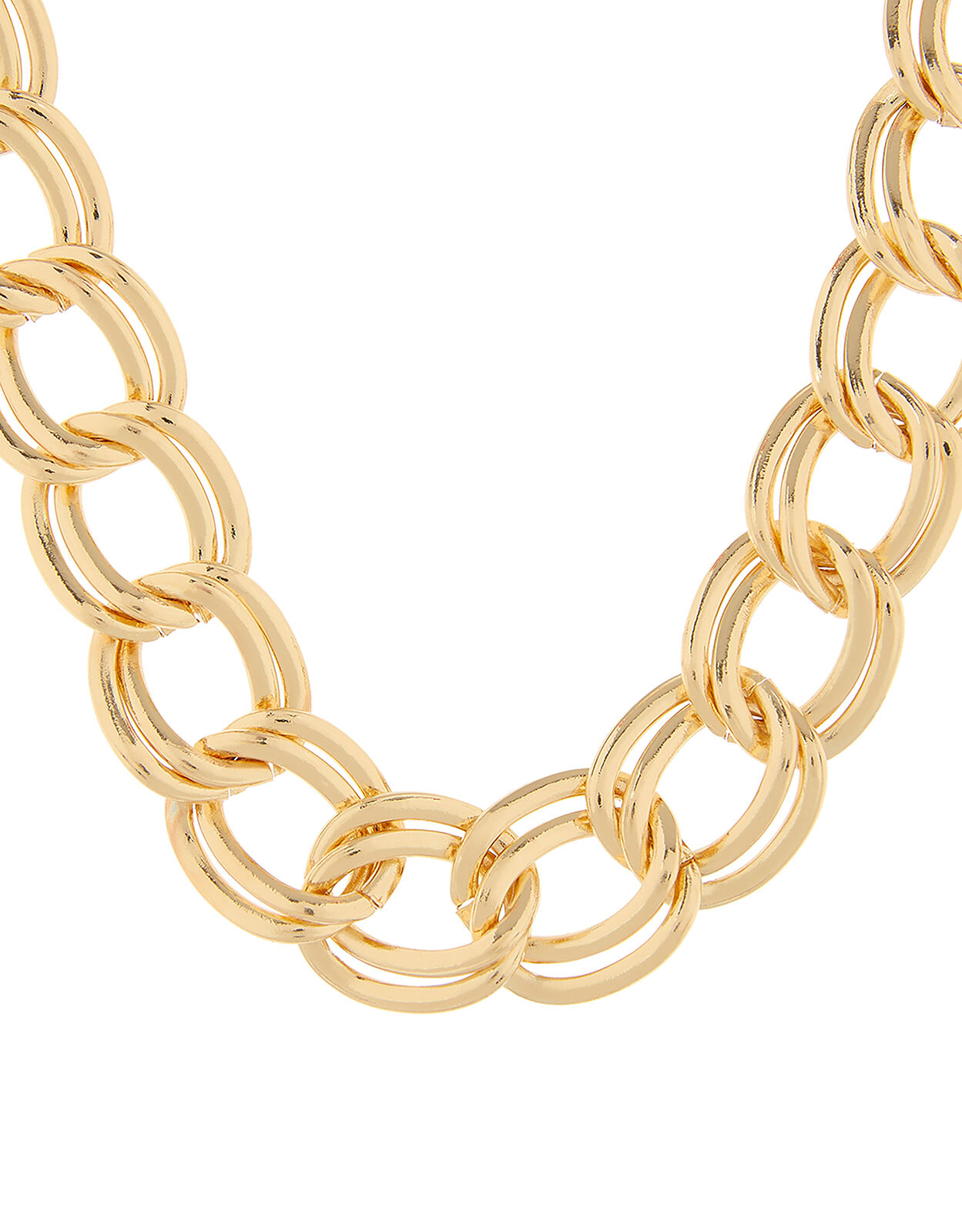 Chunky Double-Layer Chain Necklace 