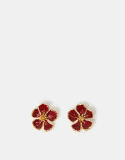 Statement Flower Stud Earrings, , large