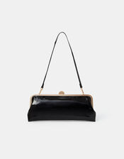Clip Frame Clutch Bag, Black (BLACK), large