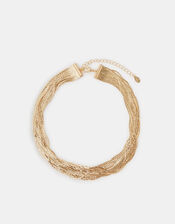 Slinky Layered Collar Necklace, , large