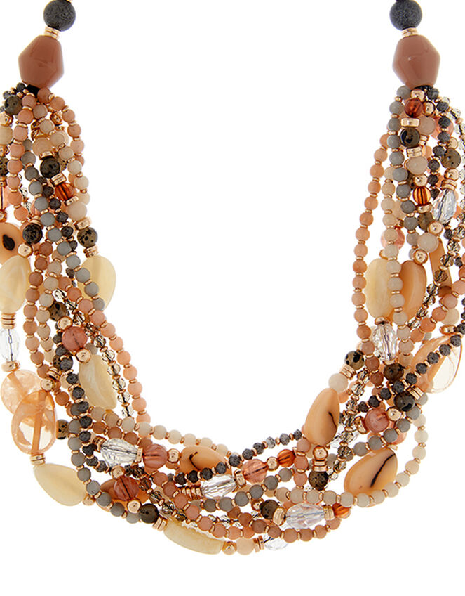 Gemma Beaded Bib Necklace, , large