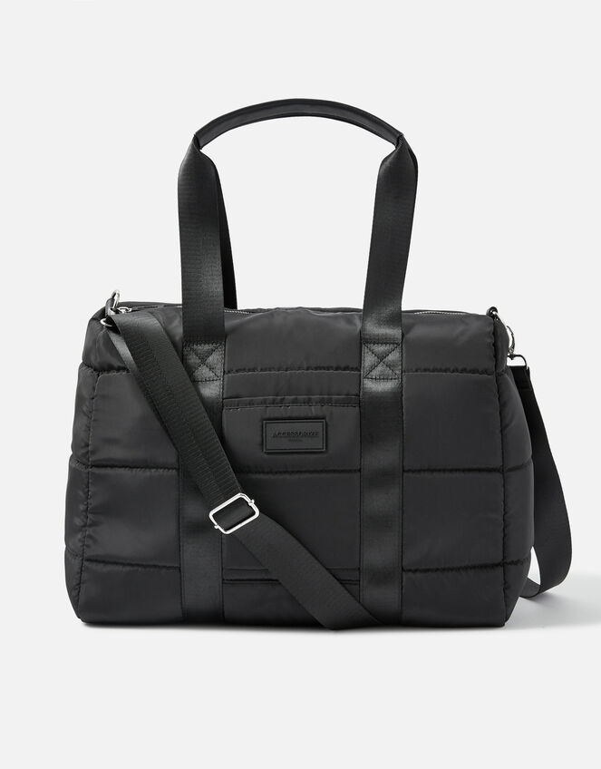 Becki Gym Bag with Recycled Polyester, Black (BLACK), large