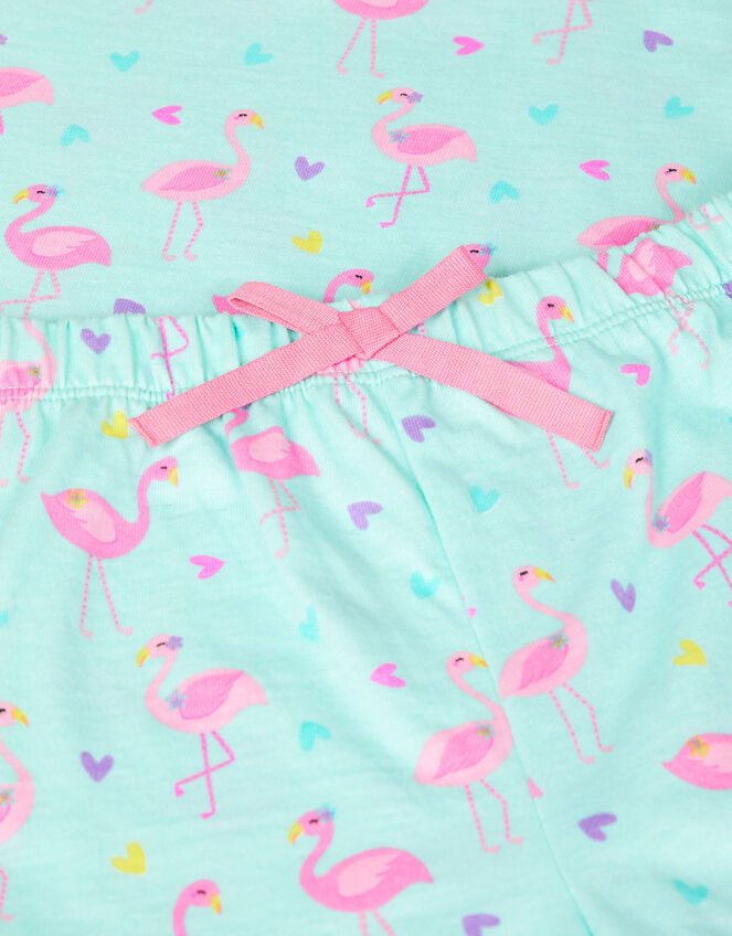 Girls Flamingo PJ Short Set, Multi (BRIGHTS-MULTI), large