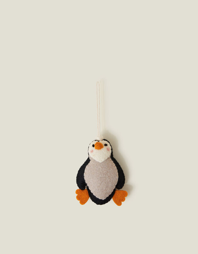 Felt Penguin Christmas Tree Decoration, , large