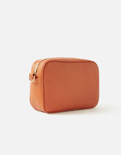 Leopard Strap Camera Bag, Orange (ORANGE), large