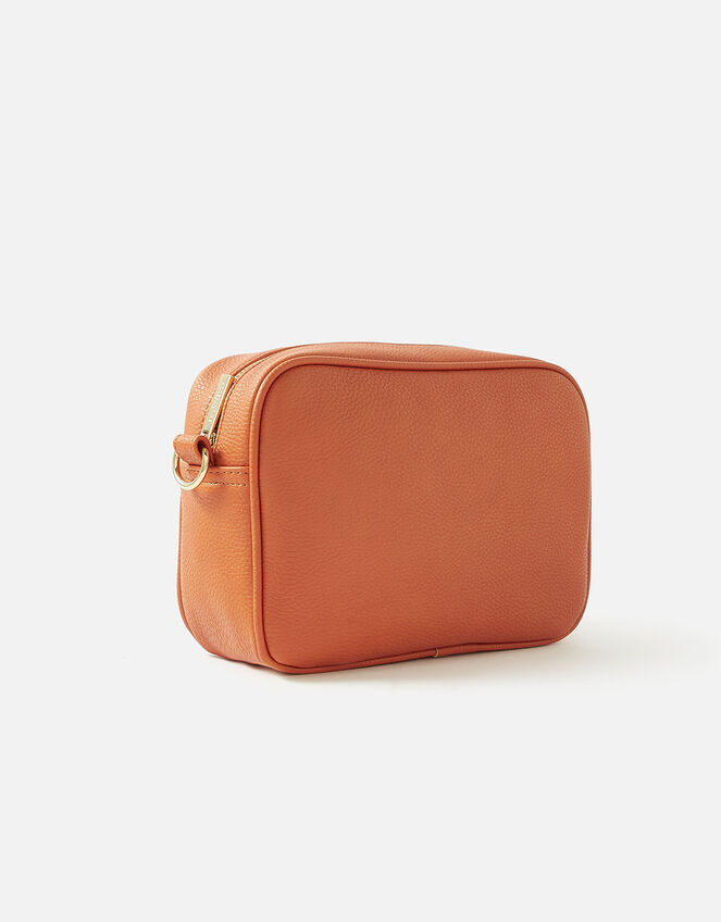 Leopard Strap Camera Bag, Orange (ORANGE), large