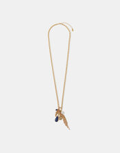 Multi Charm Tassel Pendant Necklace, , large