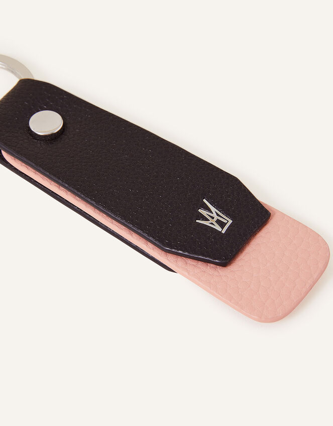 Double Layer Keyring, Black (BLACK), large
