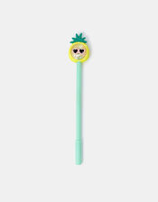 Girls Pineapple Topper Pen Yellow, , large