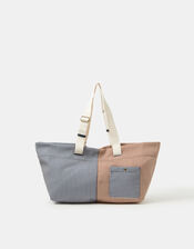 Large Stripe Shopper Bag, , large