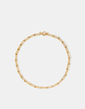 14ct Gold-Plated Paperclip Link Necklace, , large